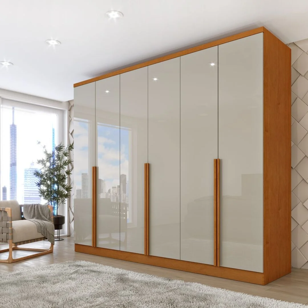 Guarda Roupa Casal 6 Portas 4 Gavetas 270cm Londres Espresso Móveis
