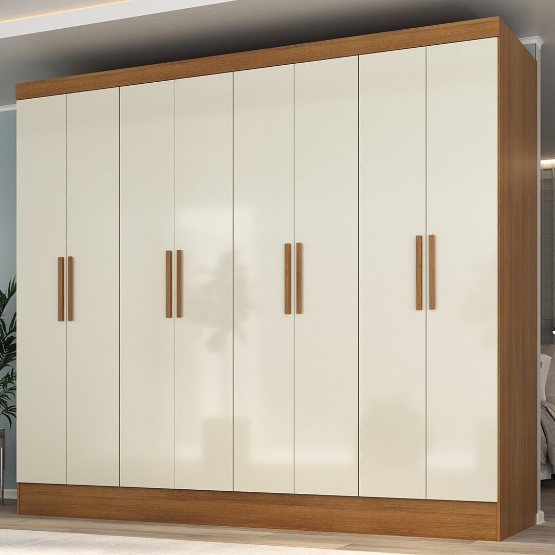 Guarda Roupa Casal 100% MDF 8 Portas 4 Gavetas