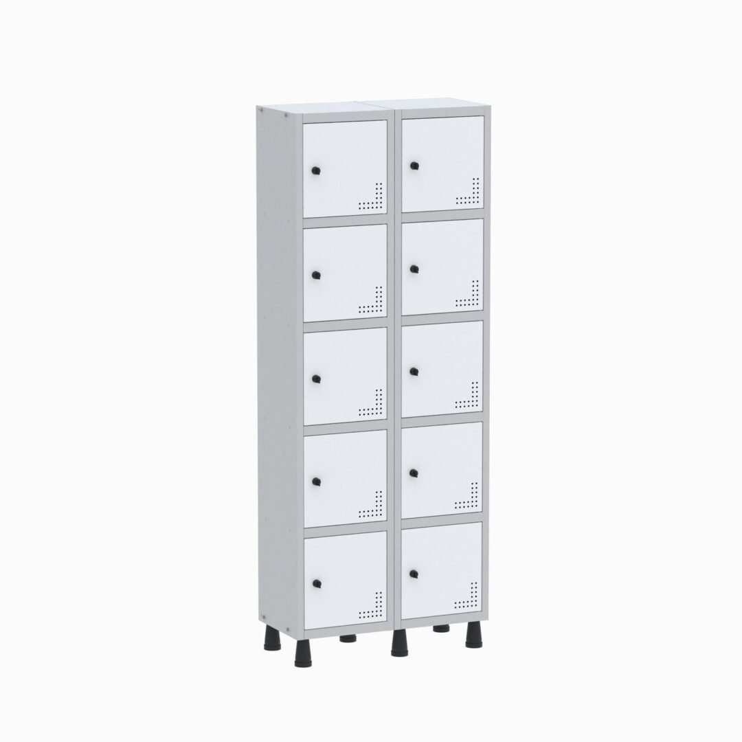 Armário Locker Guarda Volume Aço Light 10 portas 69x179,5cm