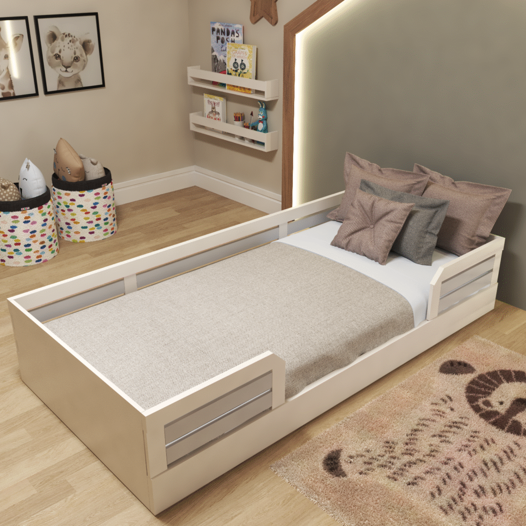 Cama Infantil Montessoriana Solteiro Lua