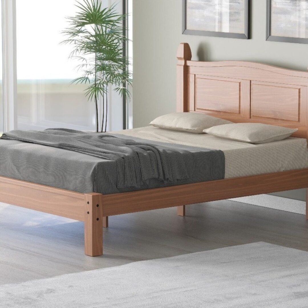 Cama Queen em Madeira Corona