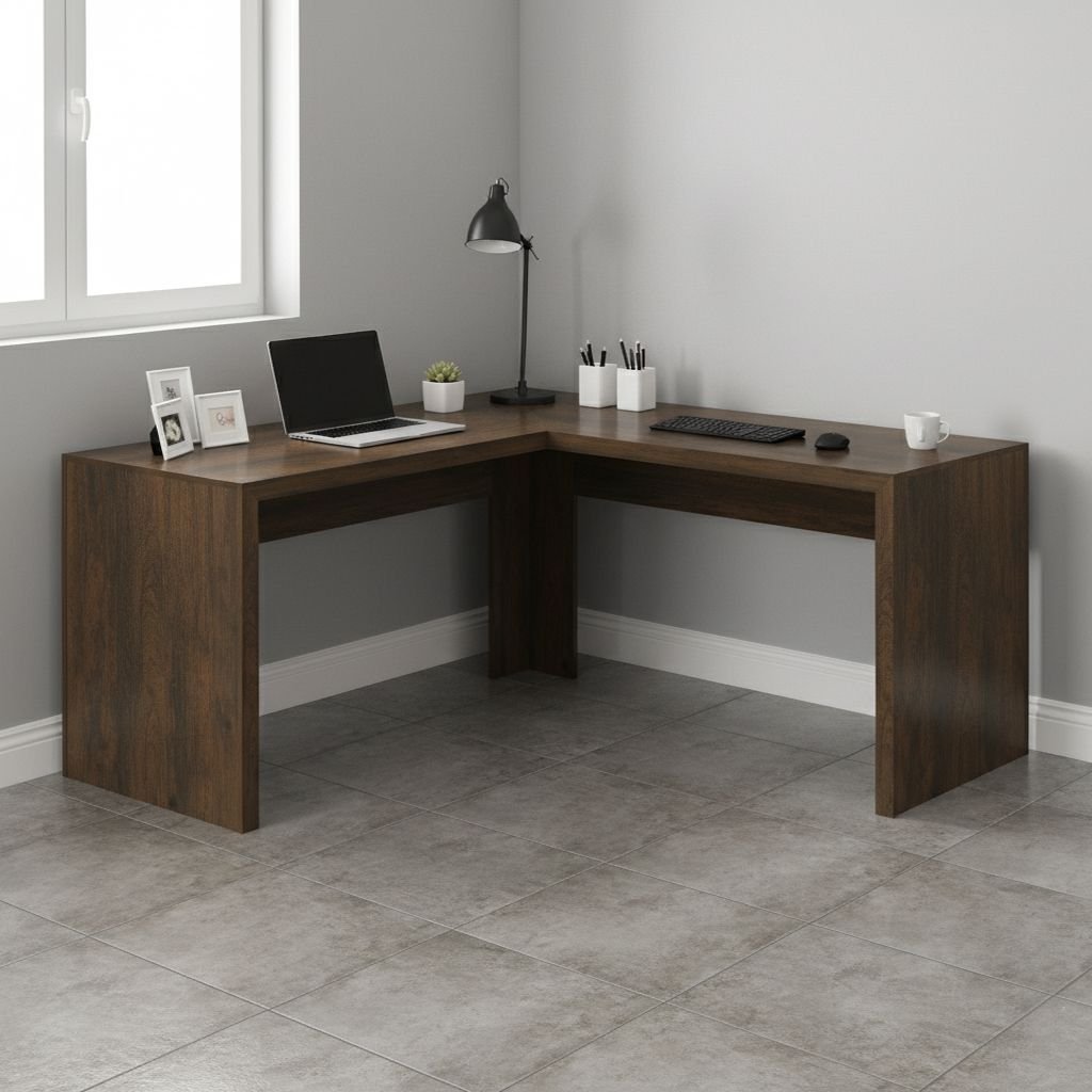 Mesa para Escritório Angular em L 157,3x157,3cm ME4116