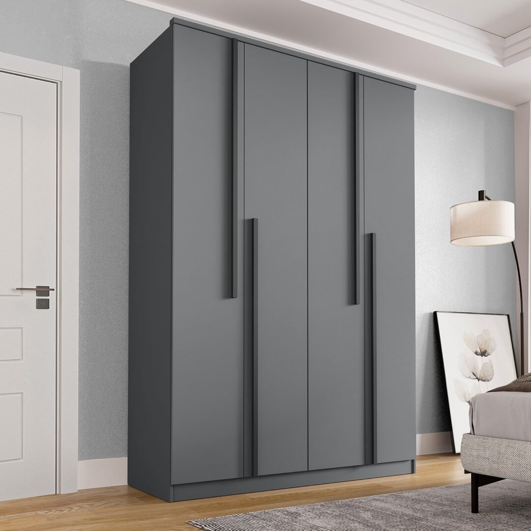 Guarda Roupa Solteiro 4 Portas 2 Gavetas Sarah MadeiraOriginals