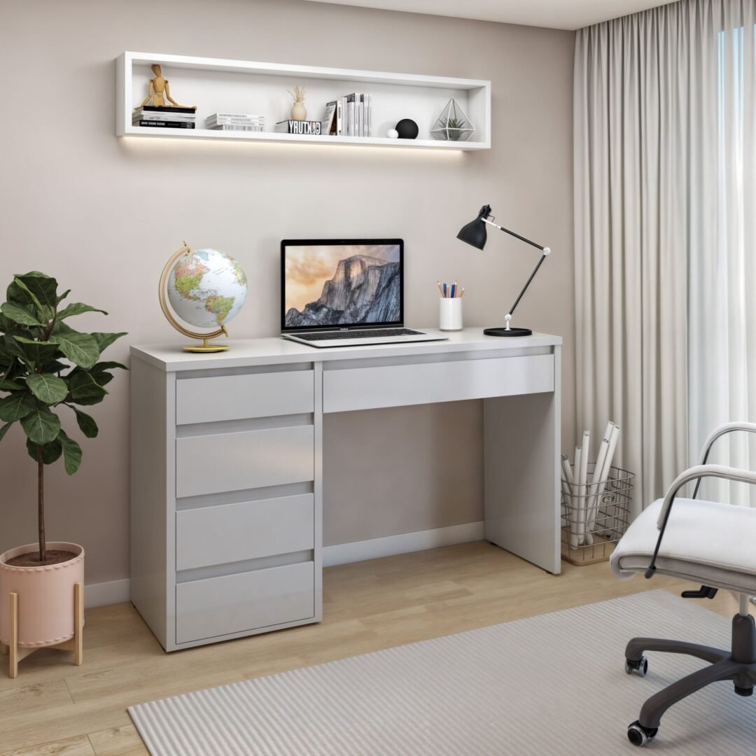 Escrivaninha 5 Gavetas 100% MDF