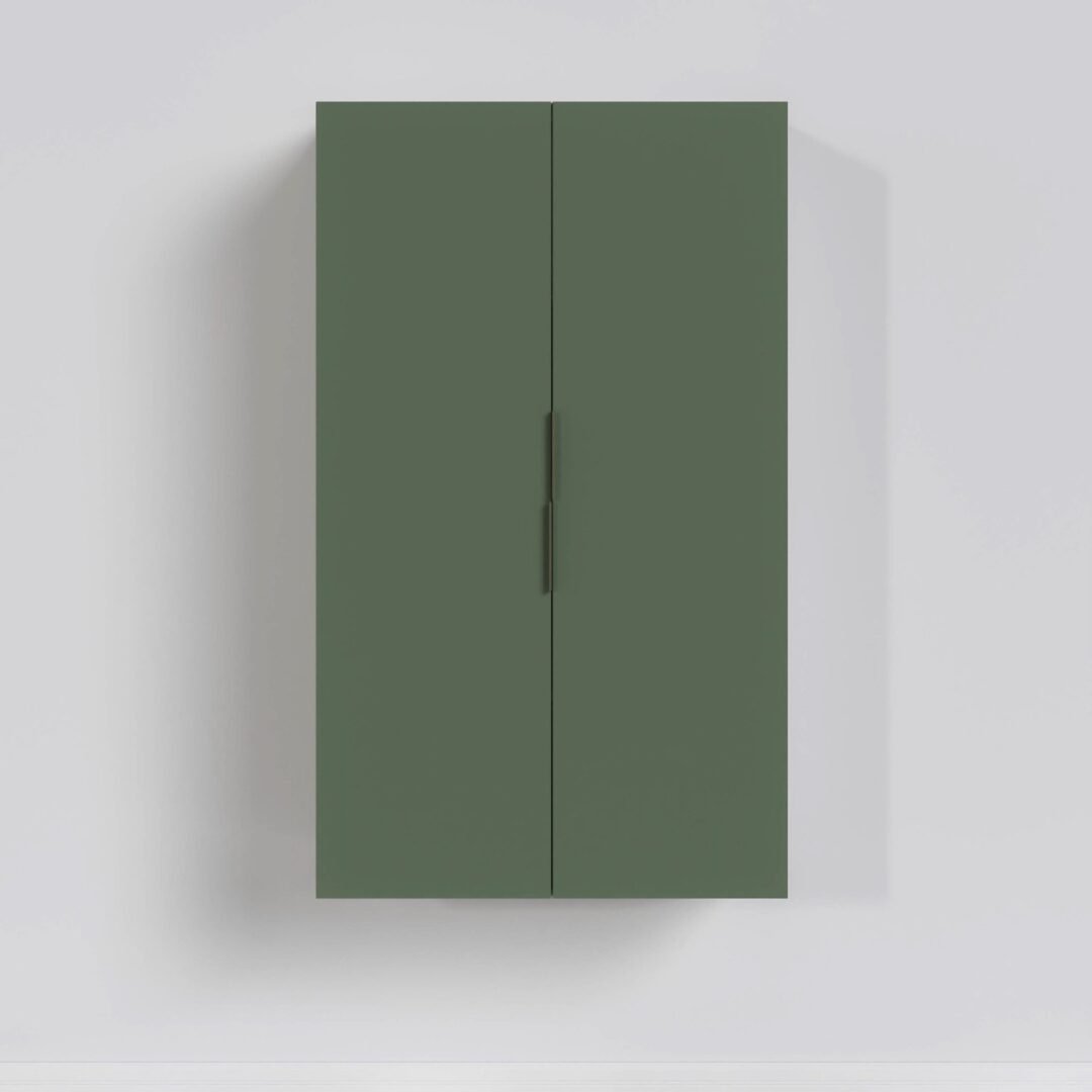 Armário Aéreo 2 Portas 80x135cm Puxador 150mm Ipanema