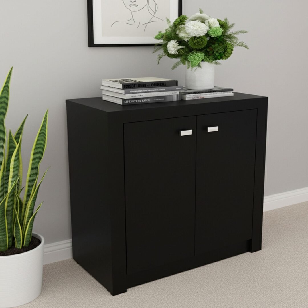 Balcão para Escritório 60cm com 2 Portas e 1 Prateleira ME4103