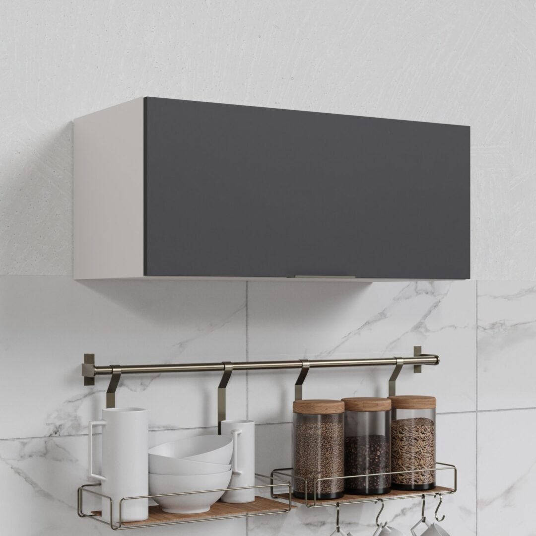 Armário Aéreo Porta Basculante 80cm Puxador 150cm Ipanema