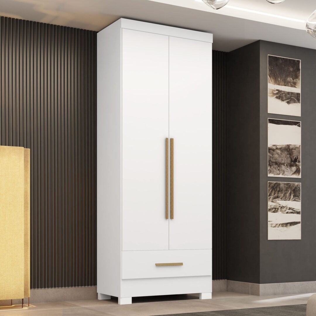 Guarda-roupa 2 Portas 1 Gaveta Smart Plus Espresso Móveis