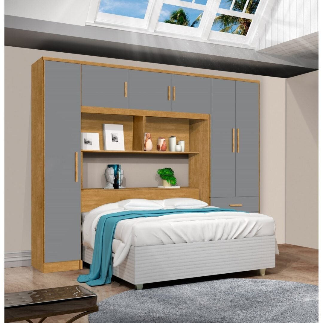 Guarda Roupa Modulado Casal 6 Portas 3 Gavetas Top Cancun