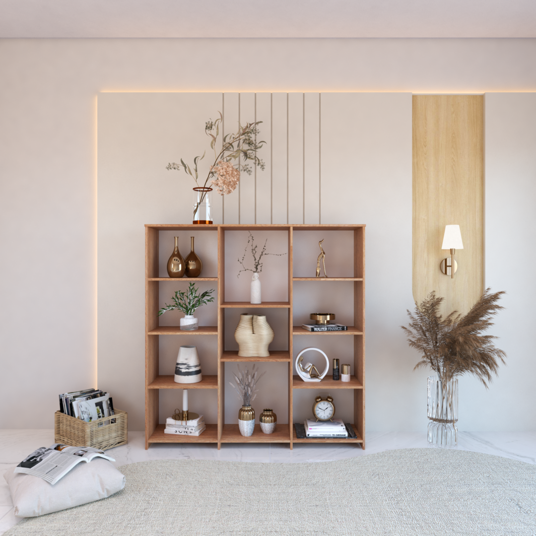 Estante para Livros Baixa 11 Prateleiras 137,5cmx136cm London